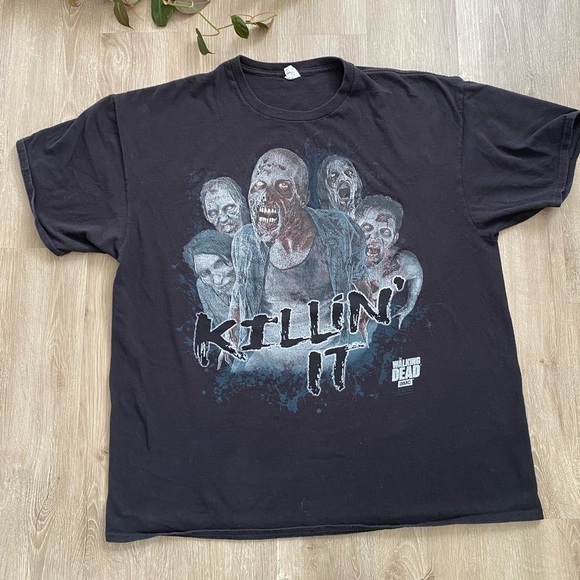The Walking Dead AMC 2015 Black Oversized  Promo T Shirt - Picture 2 of 8